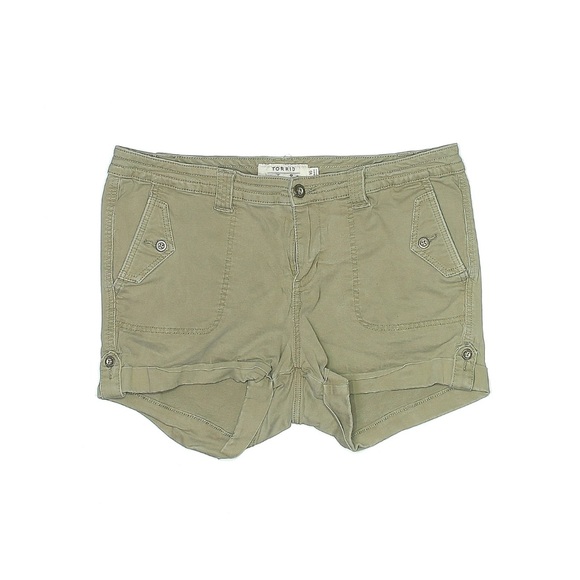 Torrid Green Khaki Cargo Shorts - Picture 1 of 5